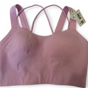 NWT Lululemon Like a Cloud Bra - Vita Pink - Ribbed - Size 6